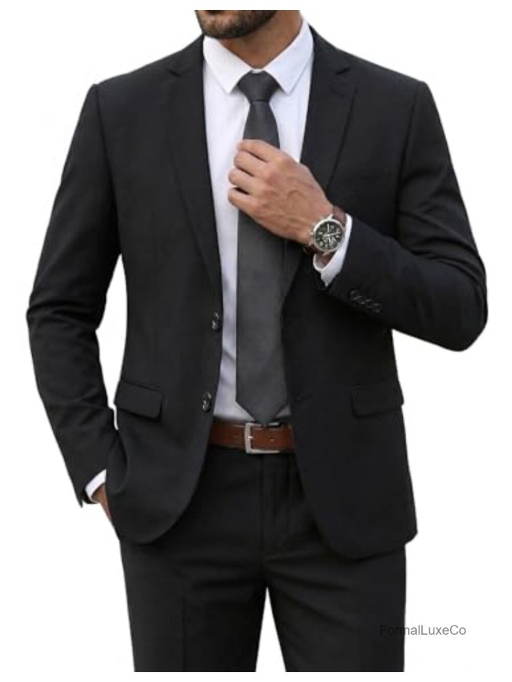 Men's 2pc Classic Dress Suit Set Wedding Prom Tuxedo Blazer